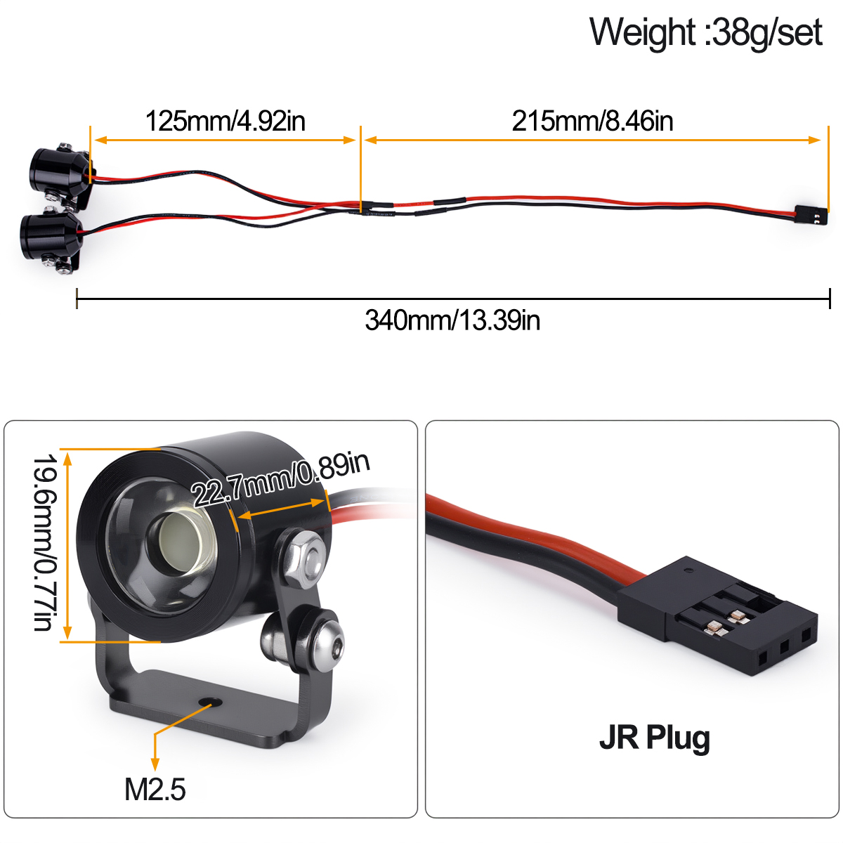 RC Car LED Light Headlight Spo - Rc Hobby Toucan review and price