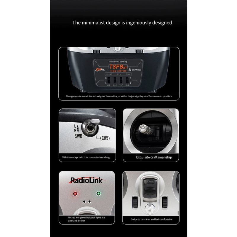 Radiolink T8FB 8CH 2.4Ghz Tran - Receiver Sbus 8Ch review and price