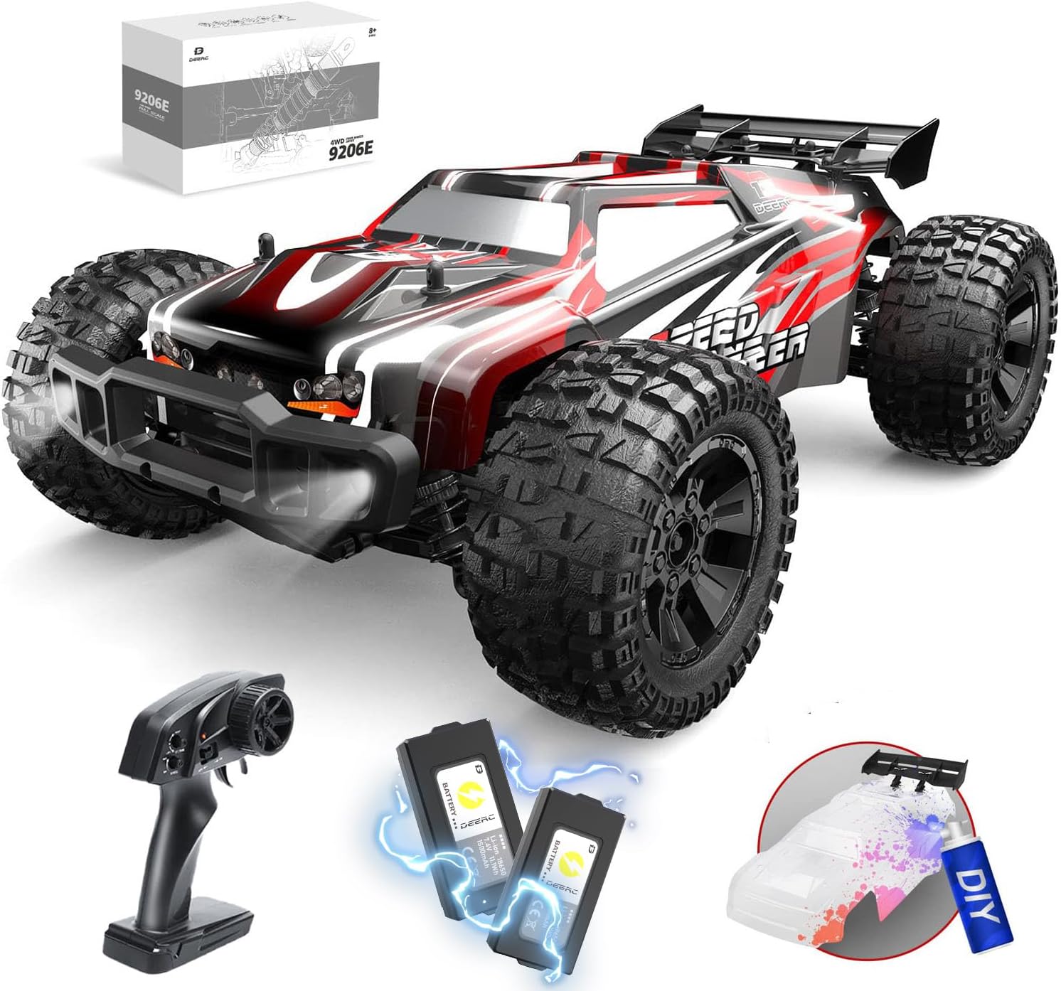 1:10 Scale Large RC Car with D - Rc Hobby Grade Monster Truck review and price