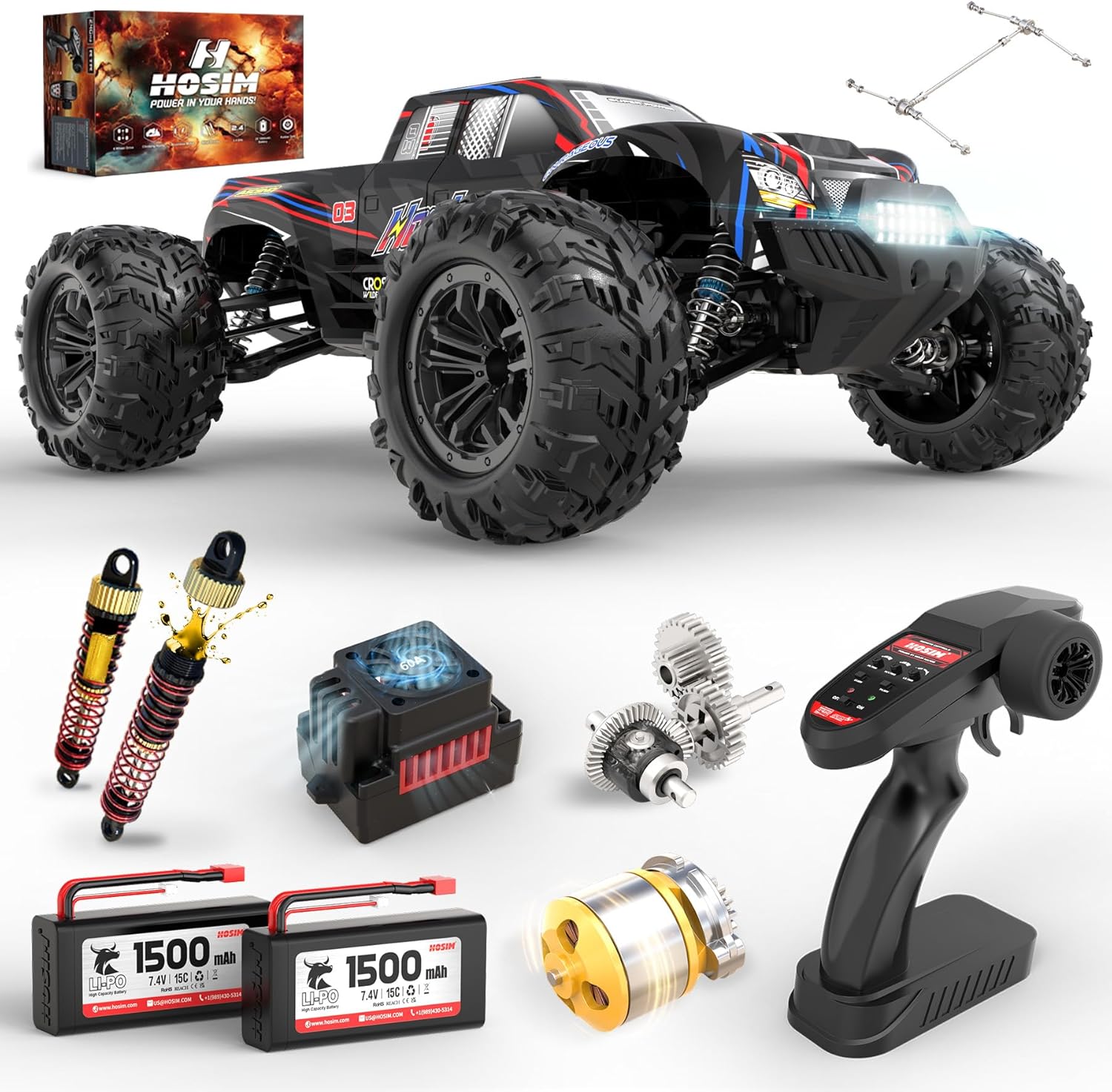 Brushless 1:10 RC Monster Truc - Rc Hobby Grade Monster Truck review and price