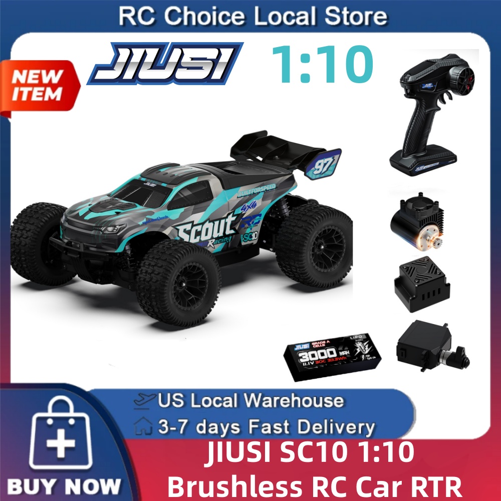 JIUSI SC10 1/10 Brushless RC C - Rc Hobby Grade Truck review and price