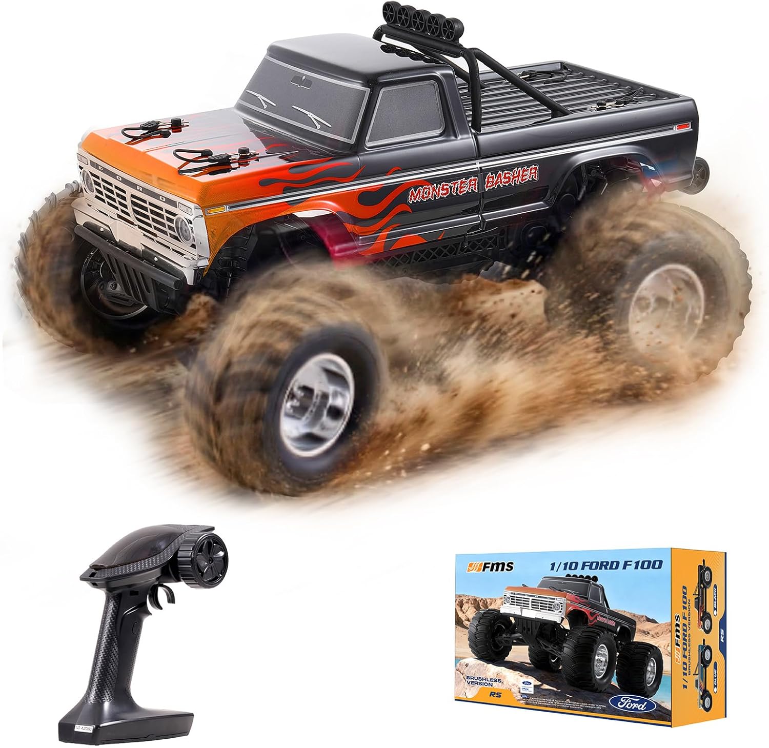 1/10 Ford F-100 Brushless Mons - Rc Hobby Grade Monster Truck review and price