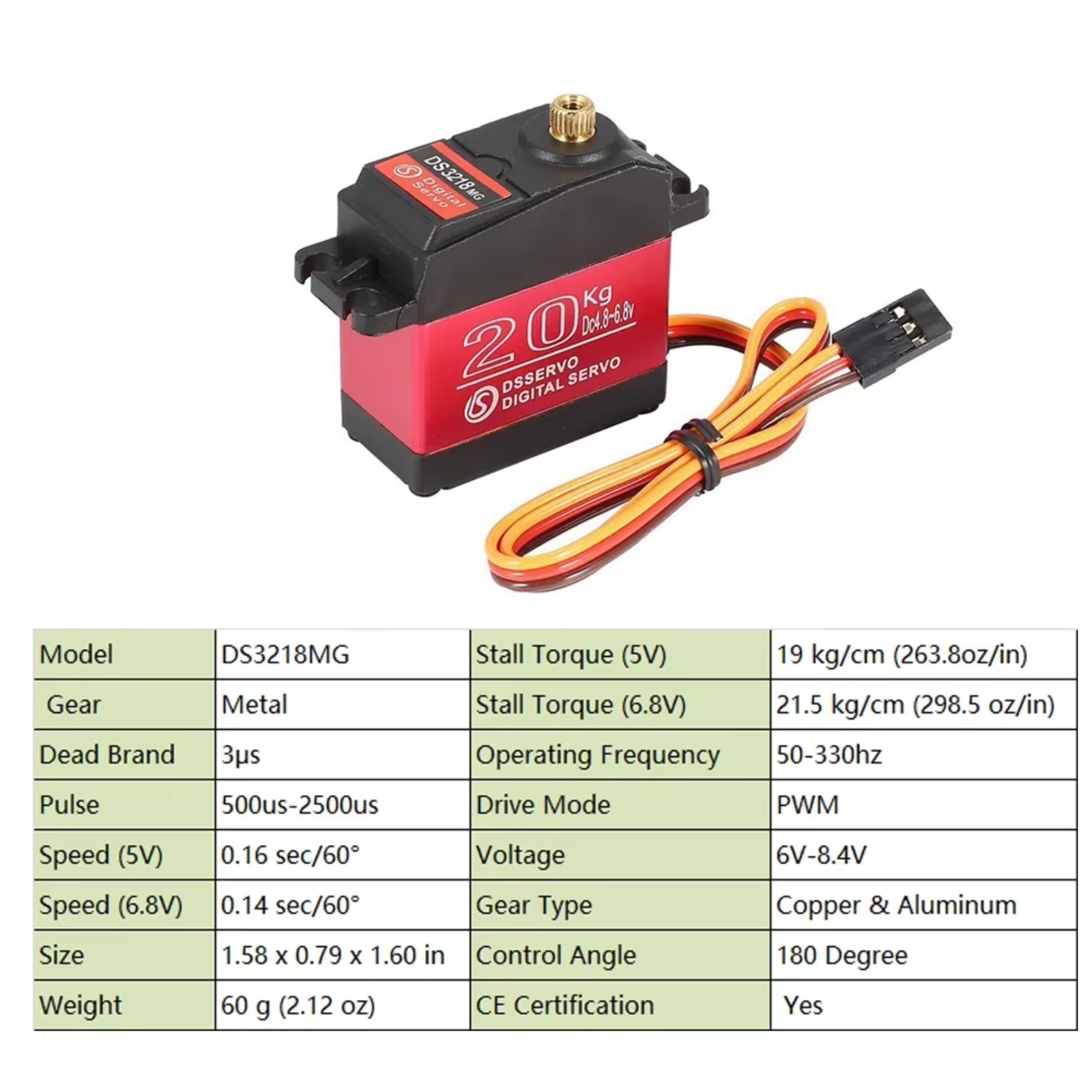 10PCS DS3218 20KG Digital Serv - Rc Hobby Shops review and price